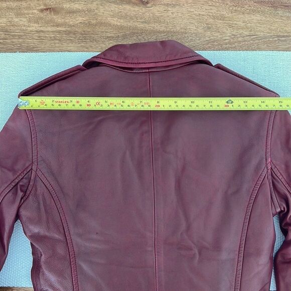 NWT IRO NEWHAN HAN LAMB JACKET RED BROWN CAMEL - Picture 7 of 7